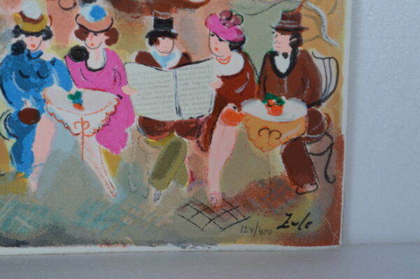 The Old Bakery Serigraph by Zule -  Size: 11"L x 14"W - Image 3