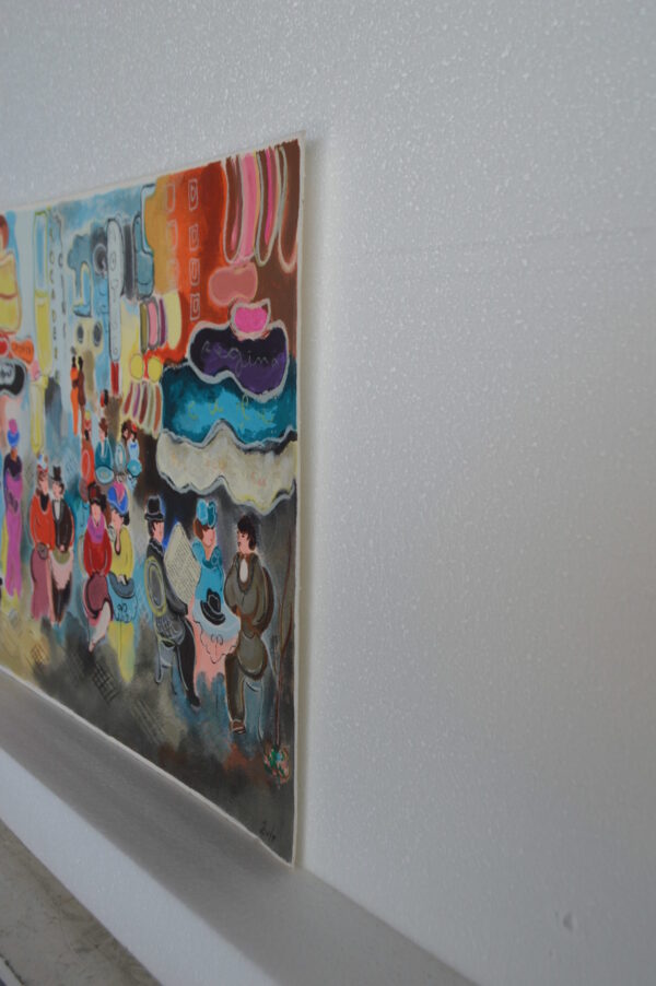 The Courtyard serigraph by Zule Moskowitz -  Size: 14"L x 19"W - Image 7