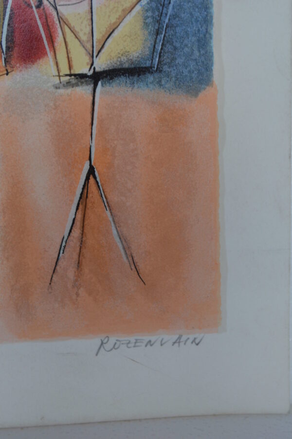 Piano and Strings Serigraph by Michael Rozenvain -  Size: 18"L x 13"W - Image 3