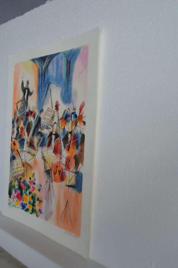 Piano and Strings Serigraph by Michael Rozenvain -  Size: 18"L x 13"W - Image 7