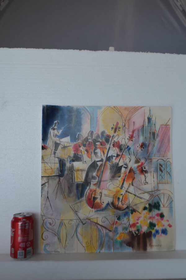 The Symphony Serigraph by Michael Rozenvain -  Size: 16"L x 18"W - Image 4