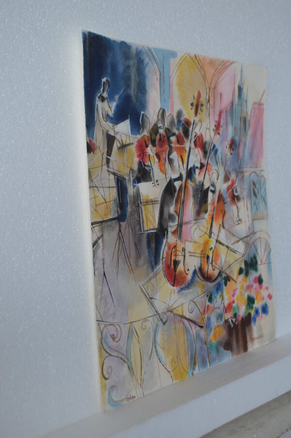 The Symphony Serigraph by Michael Rozenvain -  Size: 16"L x 18"W - Image 9