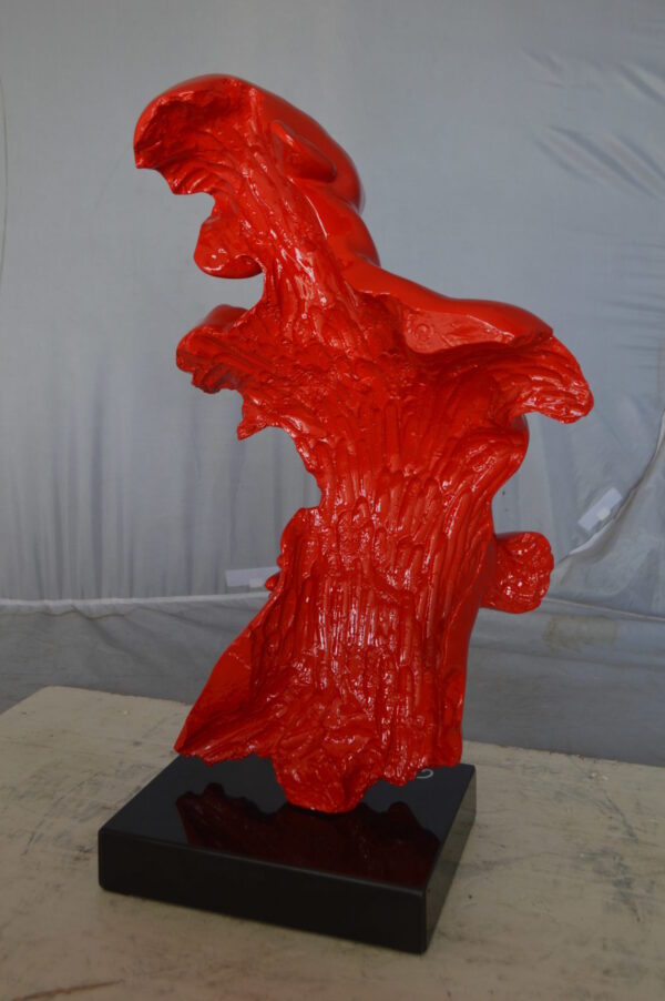 Modern resin statue of a woman hugged by a men -  Size: 13"L x 9"W x 24"H. - Image 9