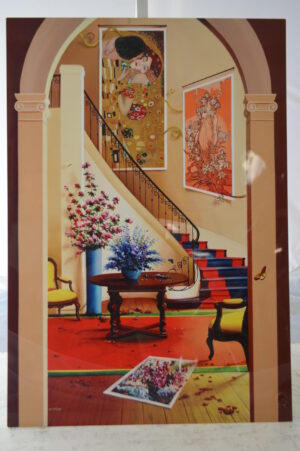 Orlando Quevedo Happiness, Painting on aluminum -  Size: 27"L x 19"W