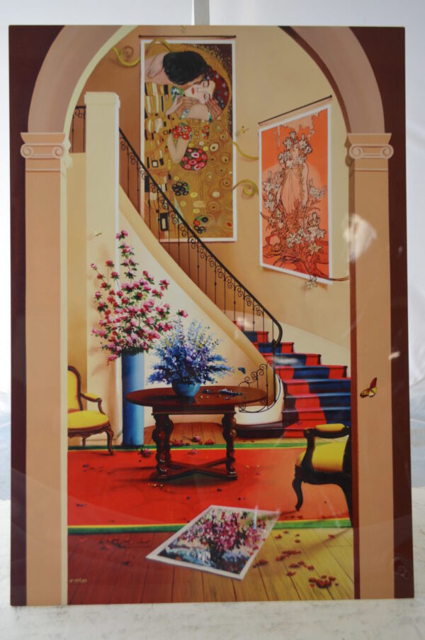 Orlando Quevedo Happiness, Painting on aluminum -  Size: 27"L x 19"W