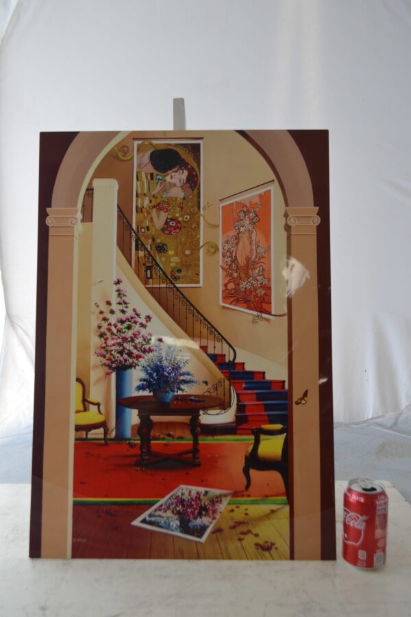 Orlando Quevedo Happiness, Painting on aluminum -  Size: 27"L x 19"W - Image 3