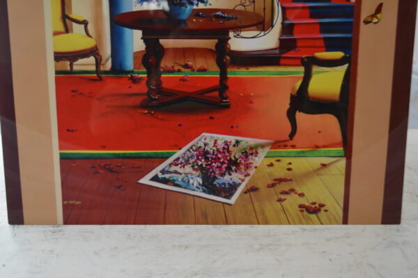 Orlando Quevedo Happiness, Painting on aluminum -  Size: 27"L x 19"W - Image 4