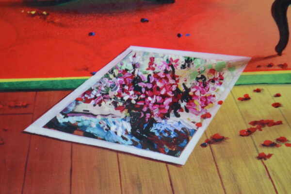 Orlando Quevedo Happiness, Painting on aluminum -  Size: 27"L x 19"W - Image 6