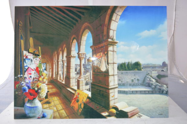 Orlando Quevedo Holy Jerusalem, Painting on aluminum -  Size: 19"L x 27"W