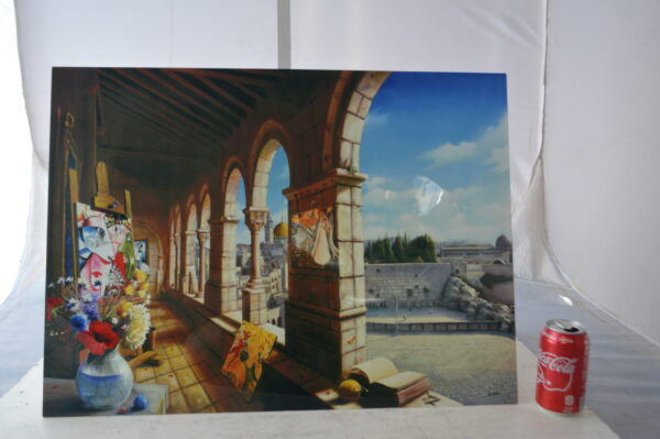 Orlando Quevedo Holy Jerusalem, Painting on aluminum -  Size: 19"L x 27"W - Image 3