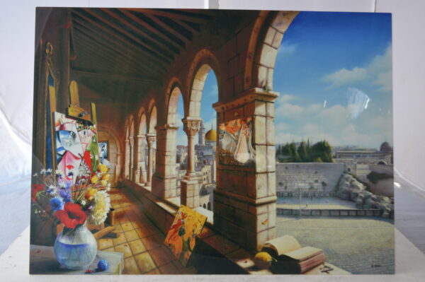 Orlando Quevedo Holy Jerusalem, Painting on aluminum -  Size: 19"L x 27"W - Image 8