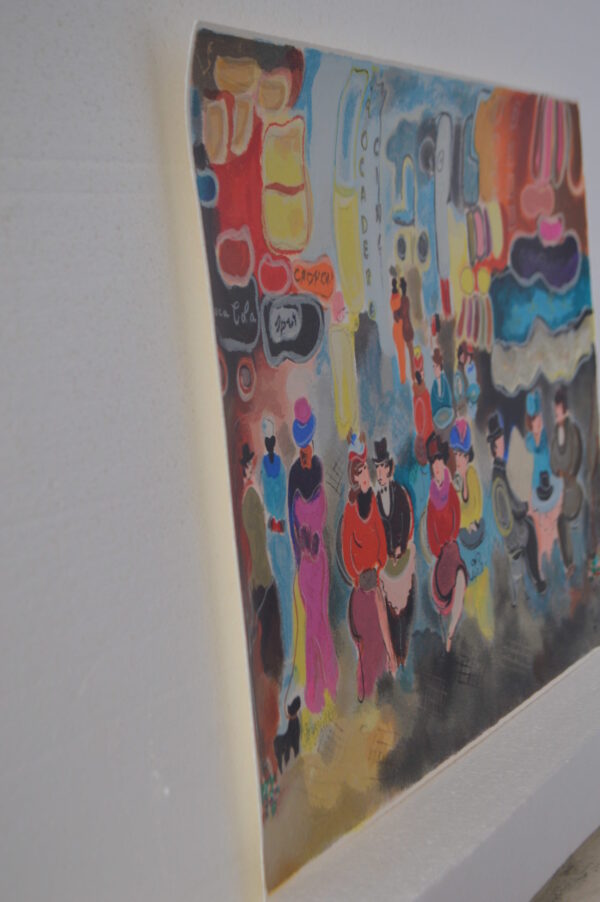The Courtyard serigraph by Zule Moskowitz -  Size: 14"L x 19"W - Image 11