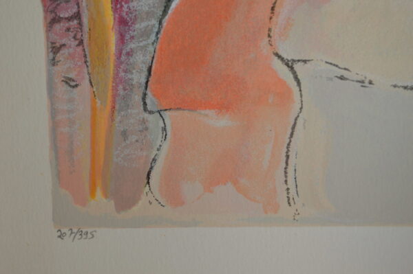 La Casona serigraph by Zule Moskowitz -  Size: 23"L x 17"W - Image 5