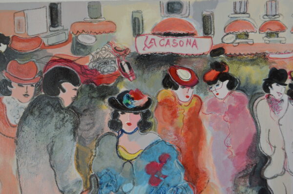 La Casona serigraph by Zule Moskowitz -  Size: 23"L x 17"W - Image 6