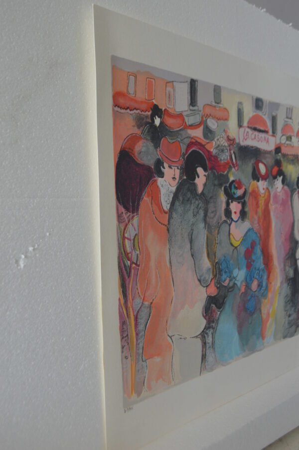 La Casona serigraph by Zule Moskowitz -  Size: 23"L x 17"W - Image 8