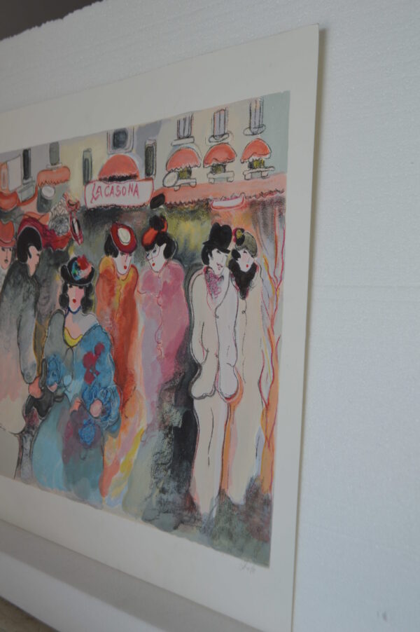 La Casona serigraph by Zule Moskowitz -  Size: 23"L x 17"W - Image 9