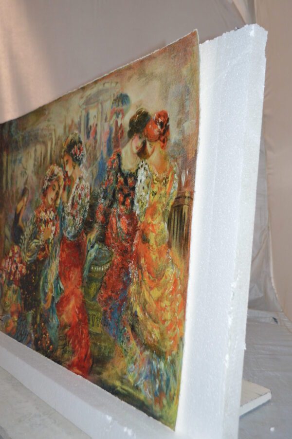 Ladies with Flowers serigraph by Sevitt Francis -  Size: 36"L x 26"W - Image 7