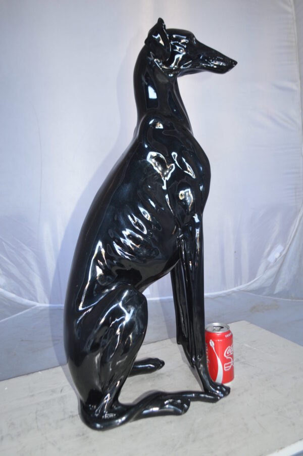 Greyhound Dog statue made of resin -  Size: 12"L x 9"W x 31"H. - Image 4