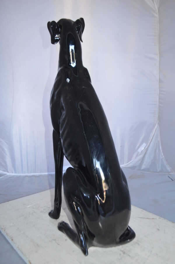 Greyhound Dog statue made of resin -  Size: 12"L x 9"W x 31"H. - Image 6