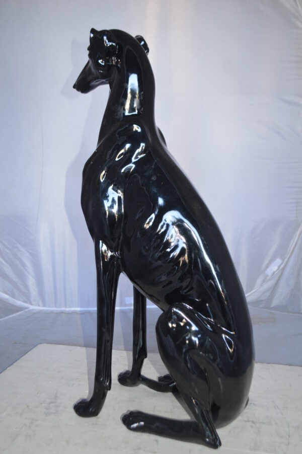 Greyhound Dog statue made of resin -  Size: 12"L x 9"W x 31"H. - Image 7