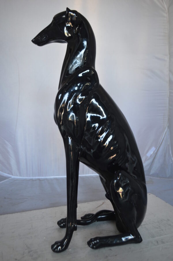 Greyhound Dog statue made of resin -  Size: 12"L x 9"W x 31"H. - Image 8