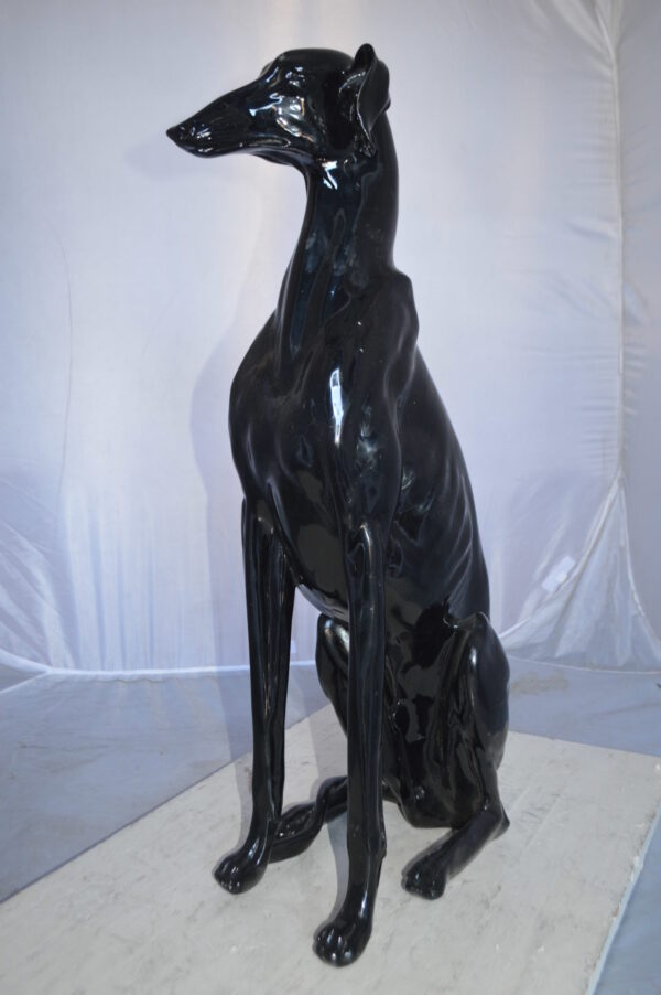 Greyhound Dog statue made of resin -  Size: 12"L x 9"W x 31"H. - Image 9