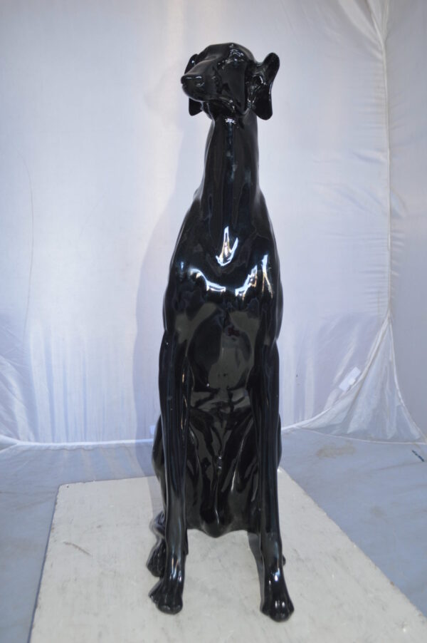 Greyhound Dog statue made of resin -  Size: 12"L x 9"W x 31"H. - Image 10