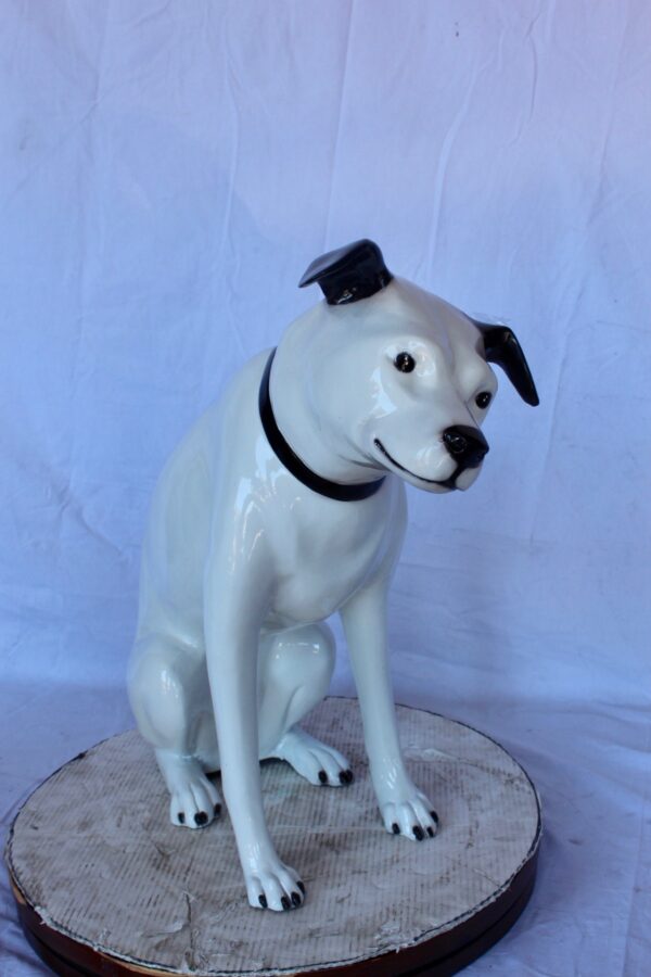 Jack Russel Terrier dog bronze statue -  Size: 25"L x 11"W x 26"H. - Image 3