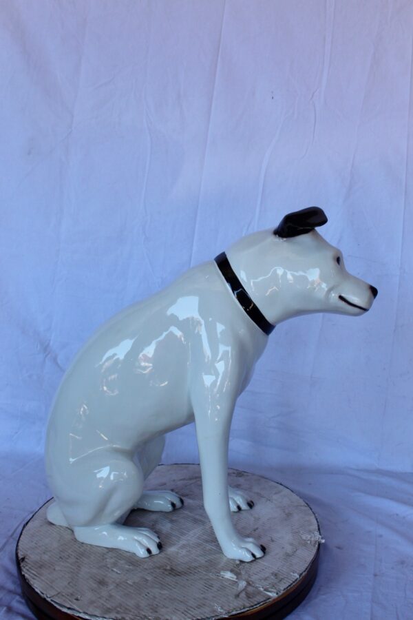 Jack Russel Terrier dog bronze statue -  Size: 25"L x 11"W x 26"H. - Image 5