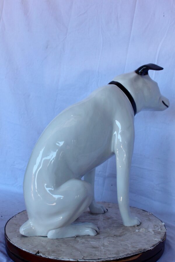 Jack Russel Terrier dog bronze statue -  Size: 25"L x 11"W x 26"H. - Image 6