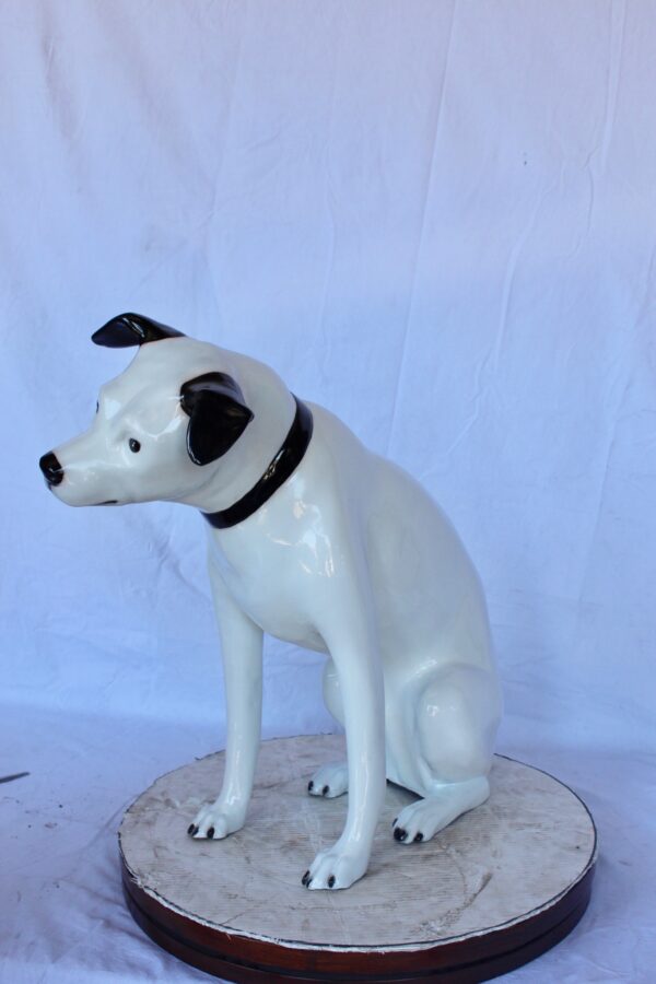 Jack Russel Terrier dog bronze statue -  Size: 25"L x 11"W x 26"H. - Image 9