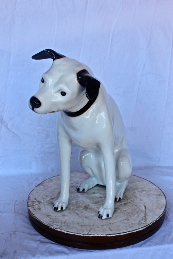 Jack Russel Terrier dog bronze statue -  Size: 25"L x 11"W x 26"H. - Image 10
