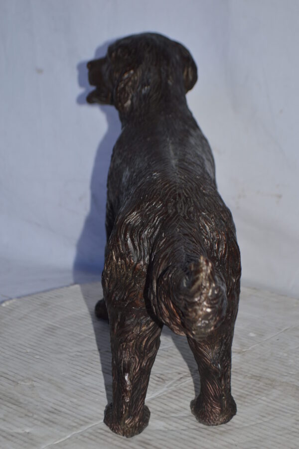 Golden Retriever dog bronze statue - Size: 26"L x 7"W x 16"H. - Image 2