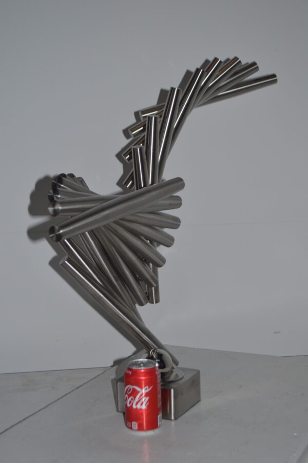 Stainless Steel modern art Table Top decoration - Size: 34"L x 7"W x 23"H. - Image 6