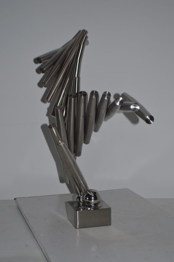 Stainless Steel modern art Table Top decoration - Size: 34"L x 7"W x 23"H. - Image 7