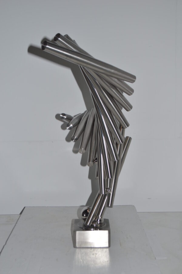 Stainless Steel modern art Table Top decoration - Size: 34"L x 7"W x 23"H. - Image 11