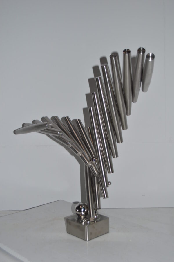 Stainless Steel modern art Table Top decoration - Size: 34"L x 7"W x 23"H. - Image 12
