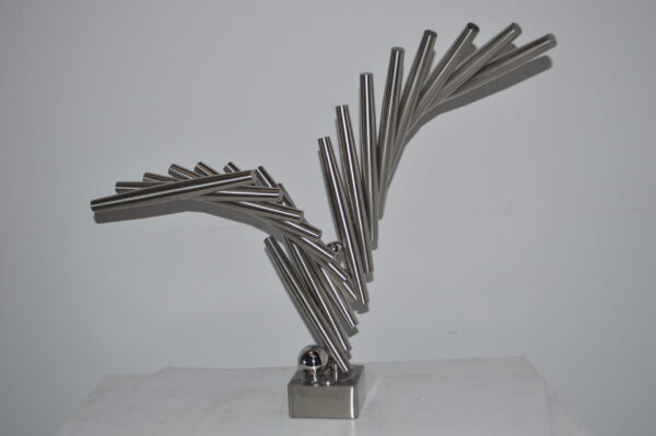 Stainless Steel modern art Table Top decoration - Size: 34"L x 7"W x 23"H. - Image 13