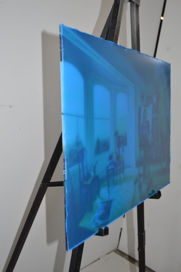 Orlando Quevedo Small Paris es una Fiesta on Acrylic - Size: 20"L x 15"W - Image 6