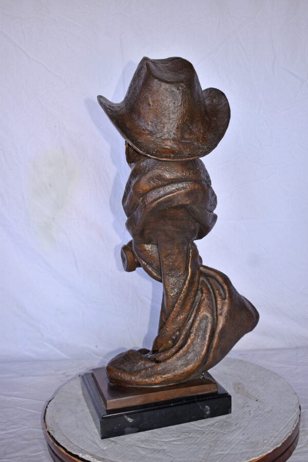 Musicista By Arnadia, Bust of Saxophone Player Bronze Statue -  15" x 18"x 32"H - Image 5