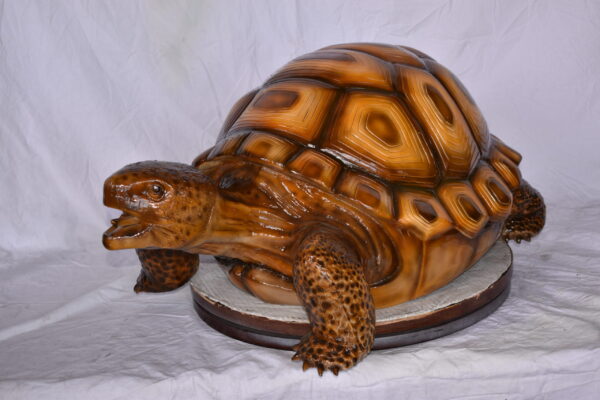 Giant - Tortoise Turtle Fountain Brown Finish Bronze Statue  24" x 38" x 16"H - Image 5