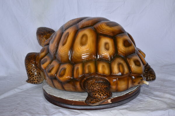 Giant - Tortoise Turtle Fountain Brown Finish Bronze Statue  24" x 38" x 16"H - Image 6