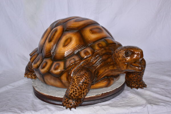 Giant - Tortoise Turtle Fountain Brown Finish Bronze Statue  24" x 38" x 16"H - Image 9