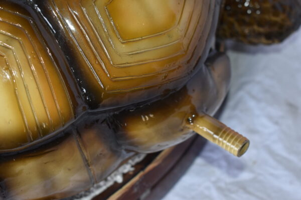 Giant - Tortoise Turtle Fountain Brown Finish Bronze Statue  24" x 38" x 16"H - Image 11