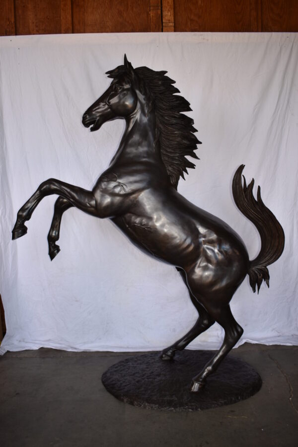 Ferrari Horse Life-size Bronze Statue Giant Size Size: 72" x 34" x 88"H - Image 3