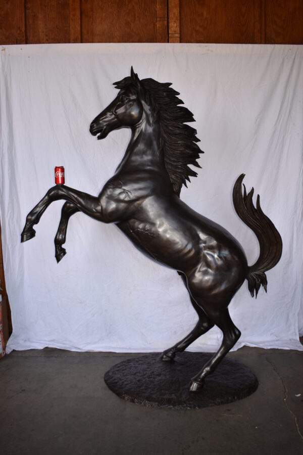 Ferrari Horse Life-size Bronze Statue Giant Size Size: 72" x 34" x 88"H - Image 4