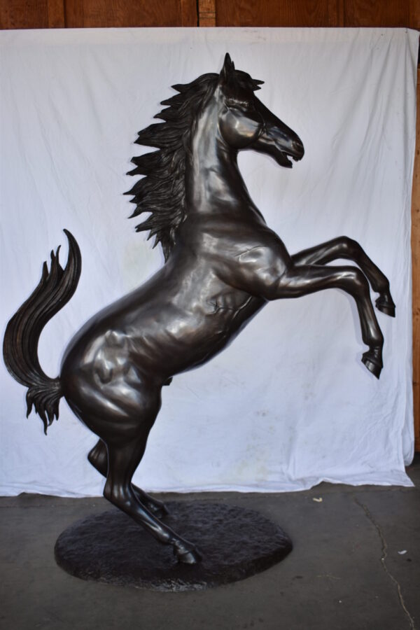 Ferrari Horse Life-size Bronze Statue Giant Size Size: 72" x 34" x 88"H - Image 8