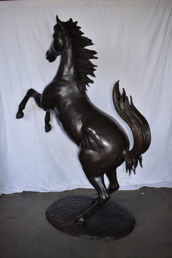 Ferrari Horse Life-size Bronze Statue Giant Size Size: 72" x 34" x 88"H - Image 11