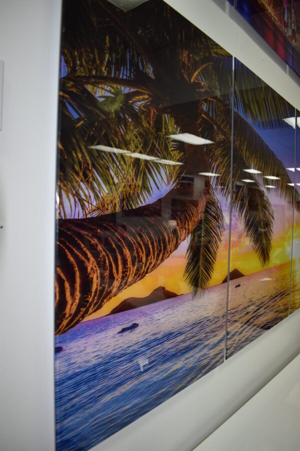 Tropical Sunrise Picture on A Large Three-Piece Acrylic Size: 1" x 78" x 39"H - Image 10