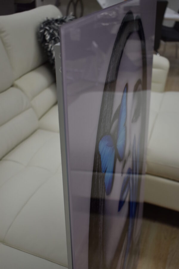 Blue Women Modern Painting on A Large Acrylic - Plexiglass Size: 1" x 31" x 47"H - Image 4